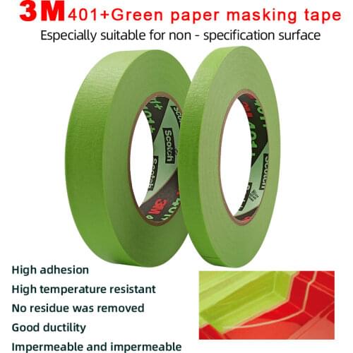 3M401+Spray-painted masking tape with high temperature resistant green paper tape without residue