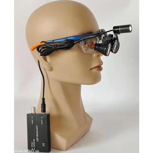 Medical Headlight Headlamp+2.5/3.5X Magnifying Glass Magnifier Surgical Dental Loupes