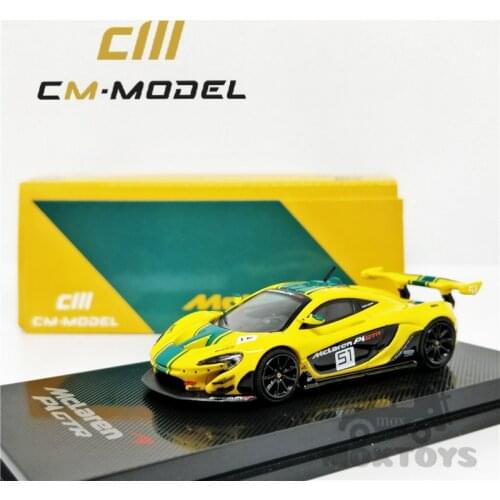CM MODEL 1:64 Mclaren P1 GTR #51 Yellow Green Diecast Model Car