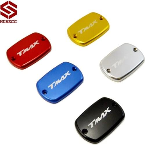 Motorcycle Aluminum Brake Fluid Tank Cap Cover For Yamaha TMAX 500 2008-2011 T-max 530 2012-2016