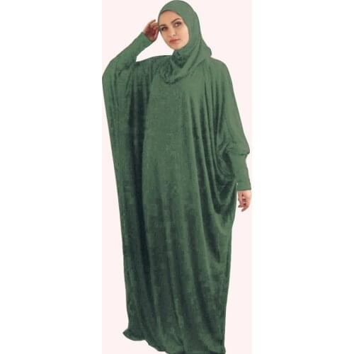 Muslim Prayer Garment Khimar Women Hijab Dress Islamic Clothing Dubai Turkey Namaz Long Prayer Musulman Jurken Abaya Kimono