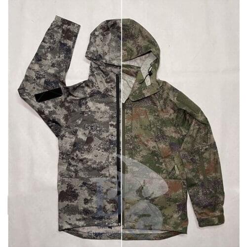Mens tactical Hooded Jacket zipper windbreaker new camouflage fabric
