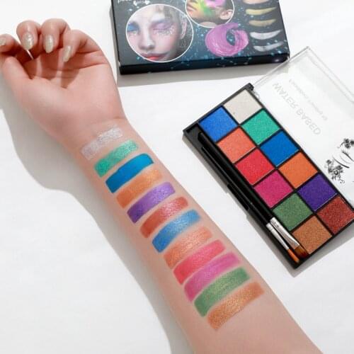 Makeup paint 12-color face pearlescent water-soluble body painting set painted face color body maquiagem painting cosplakeupy