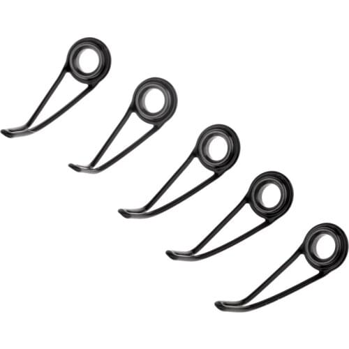 5pcs Stainless Steel Fishing Rod Guides Ceramic Eye Rings DIY Rod Building Part Reel Care Accessories