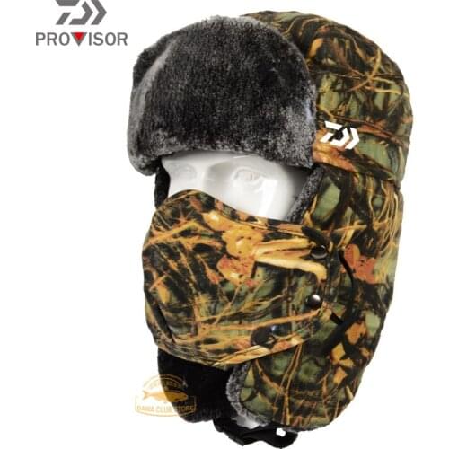 2020 New DAIWA Professional Fishing Cap Mens Winter Outdoor Mountaineering Warm Hat Ski Cycling Waterproof Windproof Hat