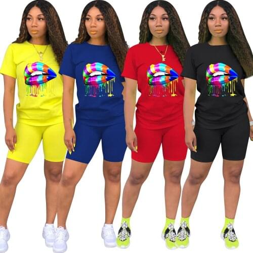 DZ uropean and American autumn and winter fashion new long-sleeved sexy lips offset round neck casual pants two-piece