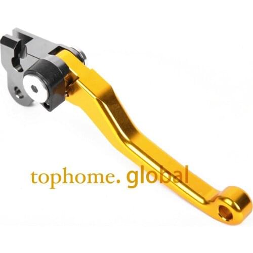 New Motorcycle Top quality CNC Aluminum Pivot Dirt Bike Clutch levers For Honda CRM250R/AR 1994-1998 1995 1996 1997 Golden