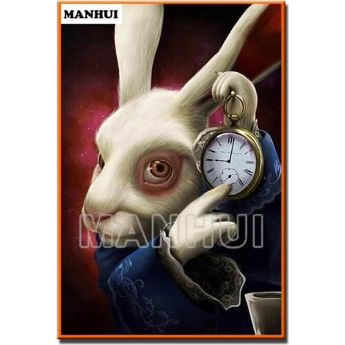 New Diy Diamond Painting 3D diamond painting full square/round rhinestones diamond embroidery Rabbit and alarm clock MH509