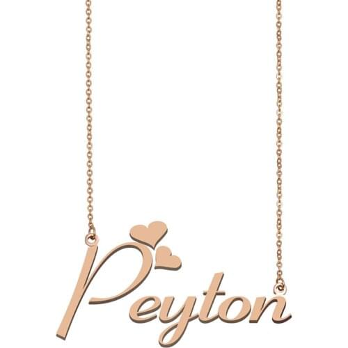 Peyton Name Necklace Personalized Custom Name Choker for Women Girls Best Friends Birthday Wedding Christmas Mother Days Gift