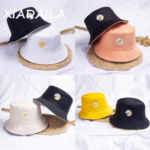SMILE Bucket Hat Double Sided Bucket Hat Smiling face Unisex Fashion Bob Cap Hip Hop Gorro Men Summer Cap