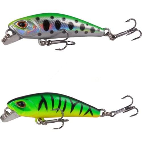 1PCS Minnow Fishing Lure 40mm 3.5g Topwater Hard Bait Wobbler Jig Bait Crankbait Carp Striped bass Pesca Fishing Tackle SwimBait