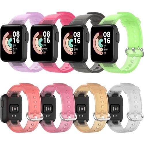 Strap For Xiaomi Mi Watch Lite Smart Watch Sport Bracelet Wristband For Redmi Band Silicone Transparent Replacement