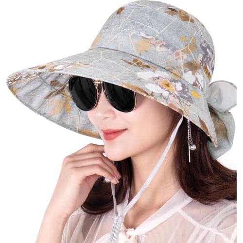 Hat Female Summer Outdoor Cycling Trip UV Protection Cap Big Edge Sun Protection Wild Beach Hat