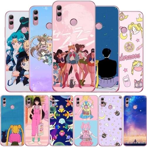 Japanese Anime Kawaii Sea Moon Cute Soft Silicone Phone Case For Huawei Honor 9 10 20 30 lite 20 30 PRO MATE 9 10 20 30 PRO