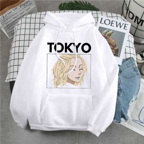 Hoodies Anime Keep Smile Tokyo Revengers Japan Hoodie For Man Harajuku Street Sweatshirt Fleece Korean Mens Hoody Rock Clothing