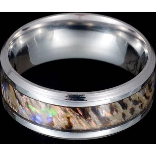 Vintage Stainless Steel Rings Men Fashion Jewelry Classic Elegant Retro Wedding Rings for Women Girls Width 8mm anillos mujer