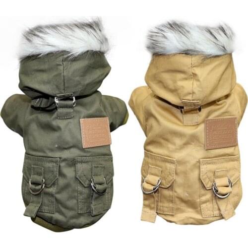 Winter Pet Dog Coat Clothes Warm Down Jacket Coat Hoodies For French Bulldog Chihuahua Small Dogs Pets Clothing Puppy