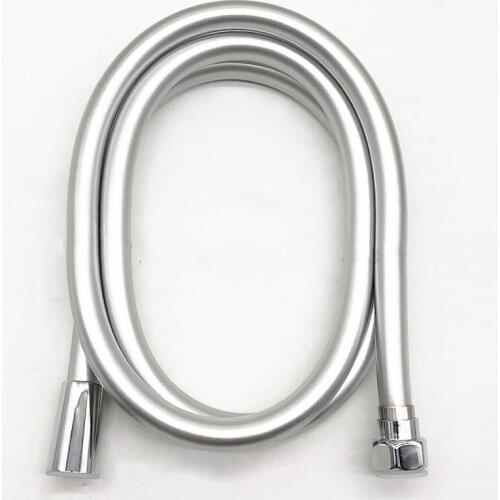 1.5m PVC spray hose silver gray temperature resistant explosion proof and anti winding nozzle pipe copper core copper cap 4-poin