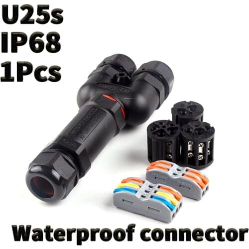 1PCS U25s 2Pin 3Pin 4Pin 5Pin Waterproof connector wire connector LED connector IP68 diy electronic Outdoor lighting connector