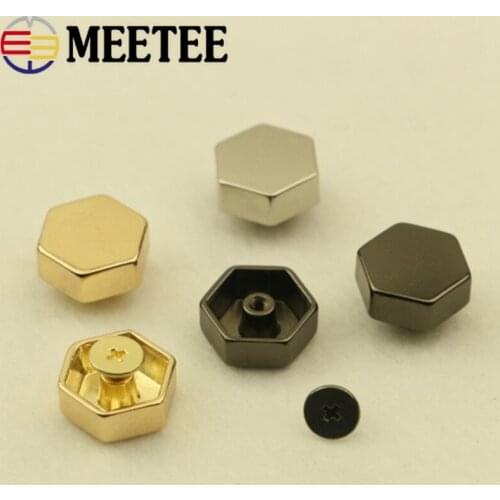 10/20pcs 11/15mm Rivet Screw For Bag Hardware Handbag Decorative Studs Button Nails Rivets Metal Buckles Snap Hook Leather Craft