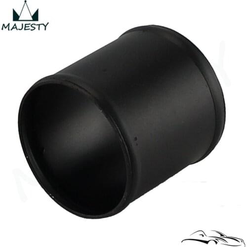 2.5''inch Alloy Aluminum Hose Adapter Joiner Pipe Connector Silicone 63mm Black