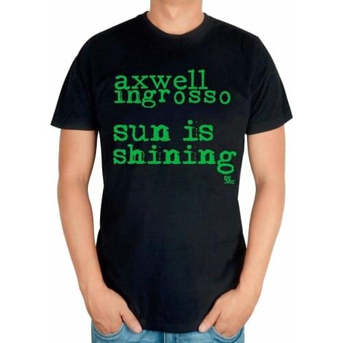 2 kinds Summer Style Fashion letter AXWELL INGROSSO Brand Singer men DJ master shirt mma print Cotton T-shirt Music fitness