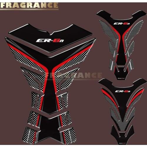 3D Rubber Sticker Motorcycle Emblem Badge Decal Tank for Kawasaki ER6N ER-6N ER6F Tank All Years