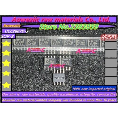 Aoweziic 100% new imported original UCC2807D-3 UCC2807-3 2807-3 SOP-8 IC chip of PWM controller