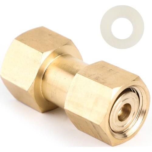 Areyourshop CGA-320 to CGA-580 Adapter CO2 Carbon Dioxide Bottle to Argon Flowmeter