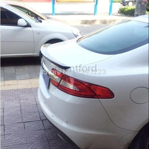 Car Styling High Quality PU Material Unpainted Color Rear Roof Wing Lip Trunk Spoiler Wing For Jaguar XF 2012 2013 2014 2015