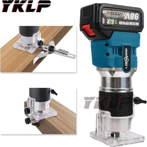 850w 30000rpmCordless Electric Trimmer Woodworking Engraving Slotting Trimming Carving Machine Router Wood for Makita Battery