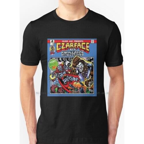 Czarface _ Amp _ Ghostface Killah-Czarface Meets Ghostface T Shirt 100% Pure Cotton Czarface Coheed And Cambria Vinyl Rap