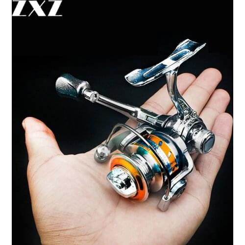 Aluminum Alloy Double Reels Mini Ice Trout Fishing Spinning Reel Salmo Playtcephalus Spool wheel Baitcasting Ratio 4.3:1 2+1BB