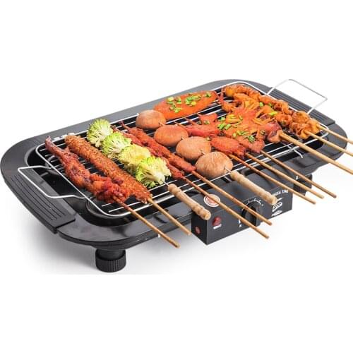 Electric Grill Grill Home Electric Roasting Smokeless Indoor Electric Kebab Machine Family 3-5 People Small Electric Oven