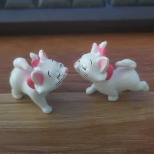Disney 20PCS 3-4cm The Aristocats Marie Cat Posture Model Anime Collection Figurine Doll Figurine For Kids Gifts