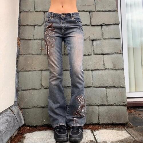 FUFUCAILLM Women's Straight Jeans