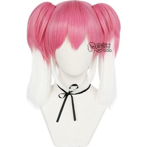 Talentless Nana Hiiragi Nana Women Ponytails Wig Cosplay Costume Munou na Nana Heat Resistant Synthetic Hair Pink White Wigs
