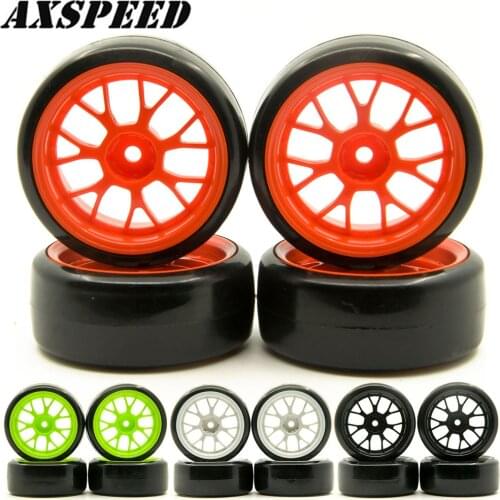 AXSPEED 4PCS On-Road Drift Car Wheel Hub 1.9Inch Plastic Wheel Rim for 1/10 Sakura D3 RC Drifting Car Wheels Tyres Parts
