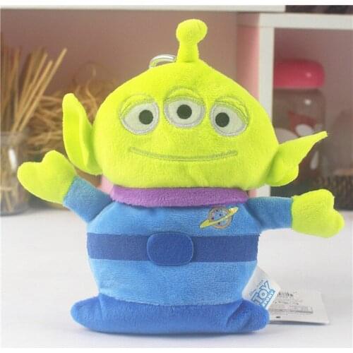 New Disney Movie Toy Story Cartoon Alien Zero Wallet Plush Toy Pendant Decorations 15cm