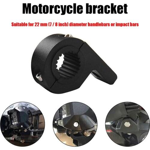 1 Pair Motorcycle Headlight Brackets Tube Clamps Kit Gold Pipe Clamp Bracket for Motorbike Spotlight Motorcycle Parts