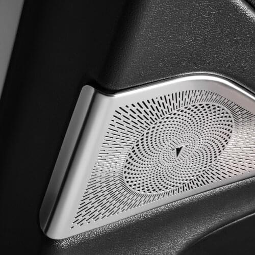 New Door Loud Speaker Decorative Cover Trim Sticker For Tesla Model 3 2021 Car Styling Interior Accessories 2PCS 4PCS 8PCS 10PCS