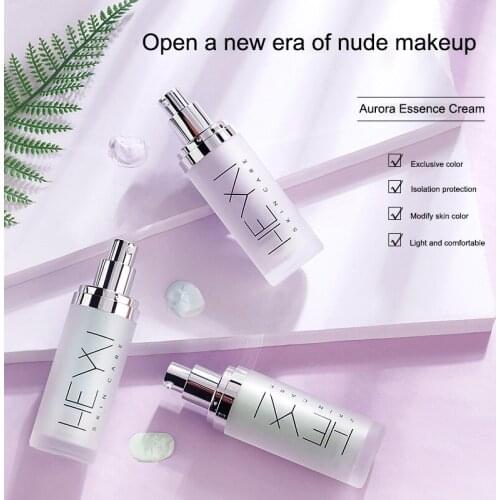 Brighten Base Primer Oil Control Face Makeup Primer Moisturizer Vacuum Bottle Purple Green Blue Makeup Lotion Cosmetics TSLM1