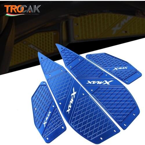 Motorcycle X MAX Footrest Foot Pads Pedal Plate Pedals For Yamaha XMAX 300 XMAX 400 XMAX 250 XMAX 125 2017 2018 2019 Accessories