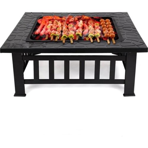 Barbecue rack Home Outdoor Charcoal Carbon Grill Carbon Fire Garden Grill Table Large Size Multifunction carbon BBQ grill stove