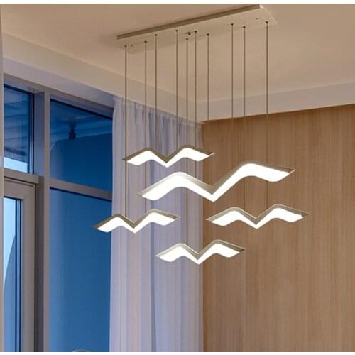Nordic Pendant Lights Led Bird Lamp Seagull Modern Pendant Lamp Creative Living Room Pendant Hanging Lamp Dining Room Suspension
