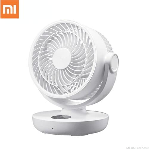 Xiaomi Portable Circulating Fan White Summer Silent Wireless Desk Fan LED Intelligent Digital Display Smart Timing Electric Fan