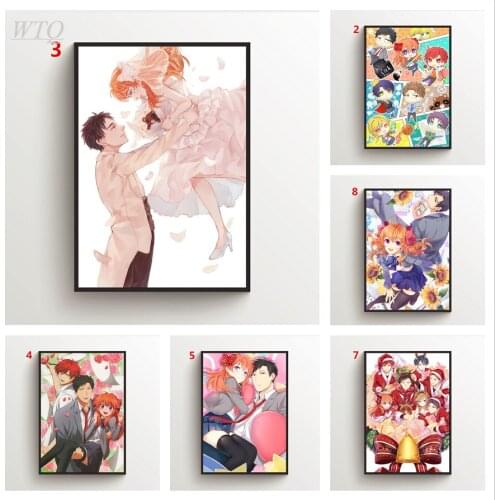 Gekkan Shoujo Nozaki-Kun Nozaki Anime Posters Canvas Painting Wall Decor Posters Home Decor Wall Art Photos for Childrens Room