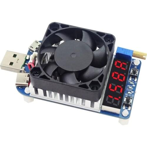 RD HD35 Trigger QC2.0 QC3.0 Electronic USB Load resistor Discharge battery test adjustable current voltage 35w