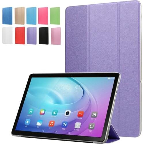 Ultra Thin Silk pattern case For Samsung Galaxy Tab A7 2020 SM-T500 SM-T505 SM-T507 10.4" Flip Stand Transparent back cover