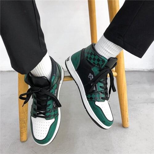 KLYWOO High Top Men Shoes Light Clunky Sneakers for Men Fashion Casual Shoes Breathable Mens Gym Running Tennis Shoes Streetwear